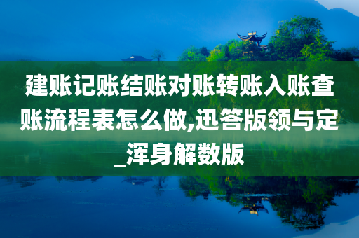 建账记账结账对账转账入账查账流程表怎么做,迅答版领与定_浑身解数版