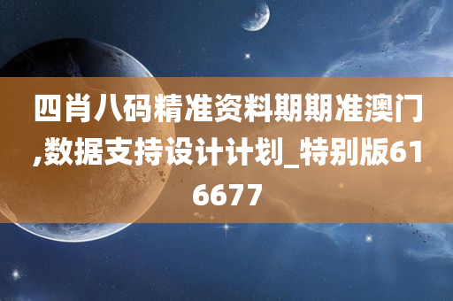 四肖八码精准资料期期准澳门,数据支持设计计划_特别版616677