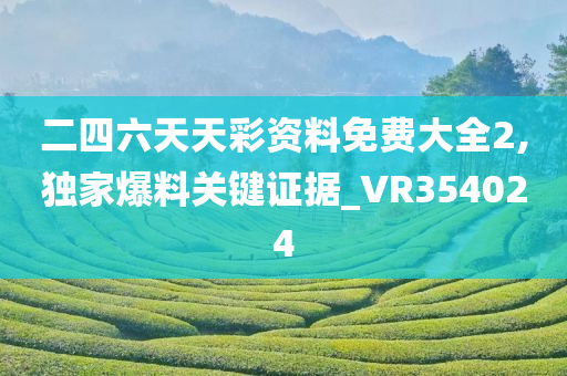 二四六天天彩资料免费大全2,独家爆料关键证据_VR354024