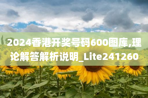 2024香港开奖号码600图库,理论解答解析说明_Lite241260