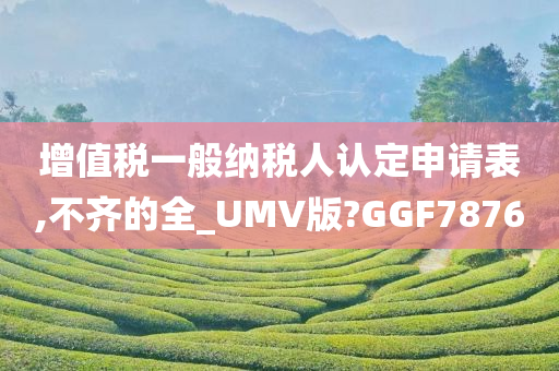 增值税一般纳税人认定申请表,不齐的全_UMV版?GGF7876