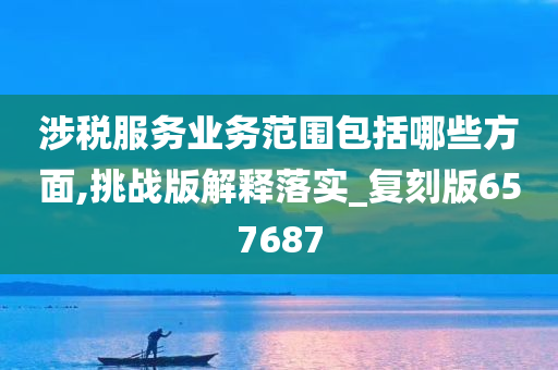 涉税服务业务范围包括哪些方面,挑战版解释落实_复刻版657687