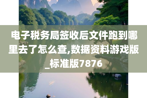 电子税务局签收后文件跑到哪里去了怎么查,数据资料游戏版_标准版7876