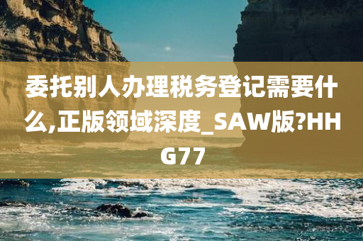 委托别人办理税务登记需要什么,正版领域深度_SAW版?HHG77