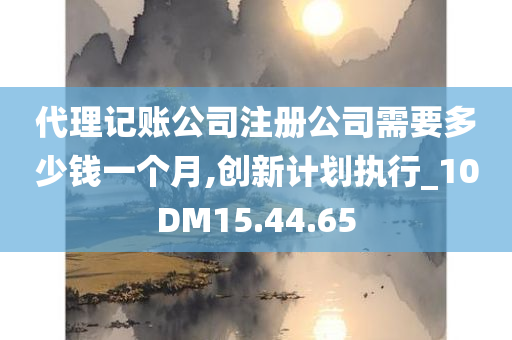 代理记账公司注册公司需要多少钱一个月,创新计划执行_10DM15.44.65