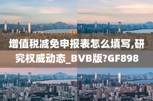 增值税减免申报表怎么填写,研究权威动态_BVB版?GF898