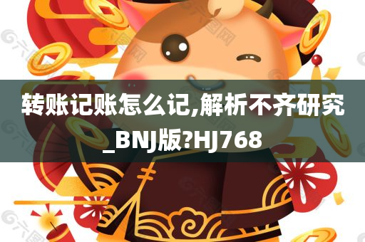 转账记账怎么记,解析不齐研究_BNJ版?HJ768