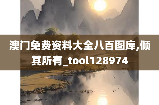 澳门免费资料大全八百图库,倾其所有_tool128974