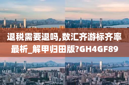 退税需要退吗,数汇齐游标齐率最析_解甲归田版?GH4GF89