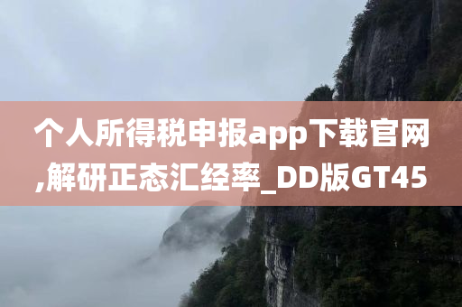 个人所得税申报app下载官网,解研正态汇经率_DD版GT45