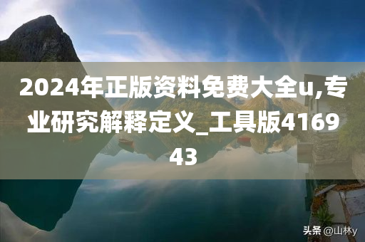 2024年正版资料免费大全u,专业研究解释定义_工具版416943