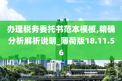 办理税务委托书范本模板,精确分析解析说明_薄荷版18.11.56