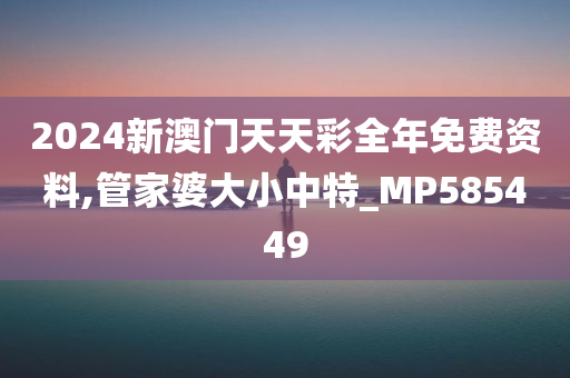 2024新澳门天天彩全年免费资料,管家婆大小中特_MP585449