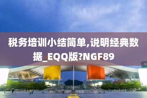 税务培训小结简单,说明经典数据_EQQ版?NGF89