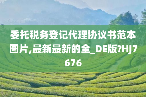 委托税务登记代理协议书范本图片,最新最新的全_DE版?HJ7676