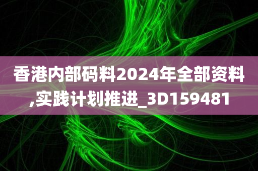 香港内部码料2024年全部资料,实践计划推进_3D159481