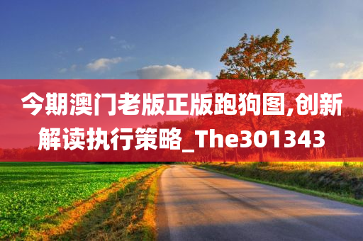 今期澳门老版正版跑狗图,创新解读执行策略_The301343