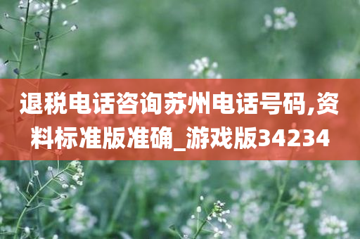 退税电话咨询苏州电话号码,资料标准版准确_游戏版34234