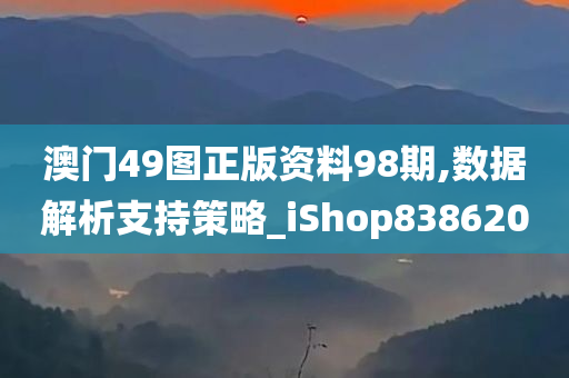 澳门49图正版资料98期,数据解析支持策略_iShop838620