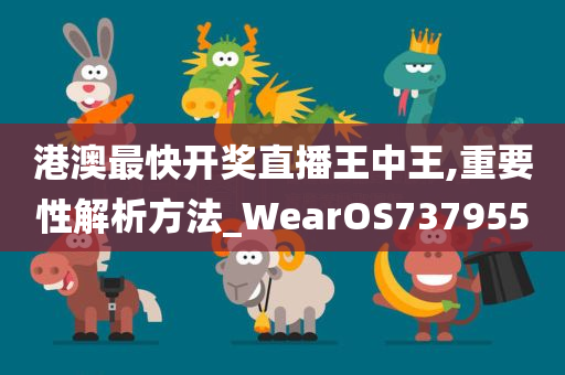 港澳最快开奖直播王中王,重要性解析方法_WearOS737955