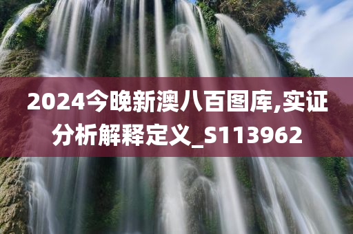 2024今晚新澳八百图库,实证分析解释定义_S113962