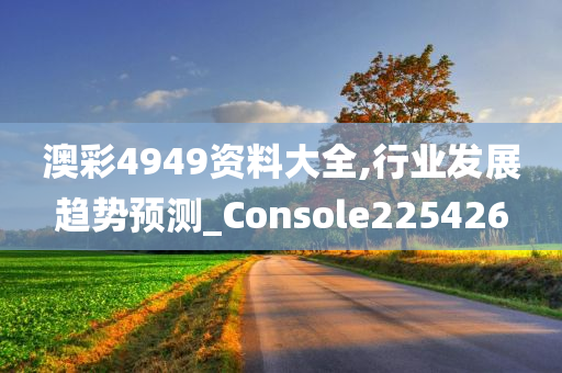 澳彩4949资料大全,行业发展趋势预测_Console225426