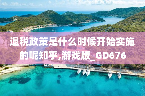 退税政策是什么时候开始实施的呢知乎,游戏版_GD676