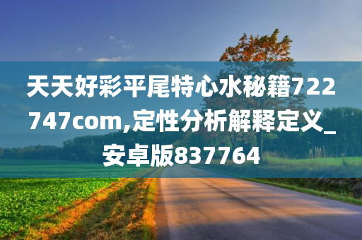 天天好彩平尾特心水秘籍722747com,定性分析解释定义_安卓版837764