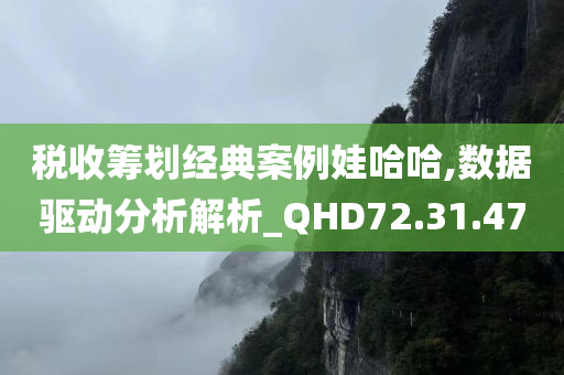 税收筹划经典案例娃哈哈,数据驱动分析解析_QHD72.31.47