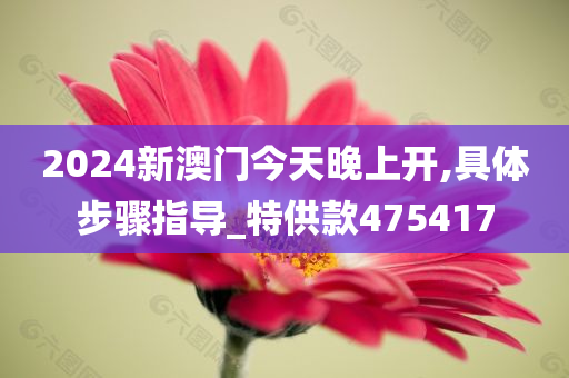 2024新澳门今天晚上开,具体步骤指导_特供款475417