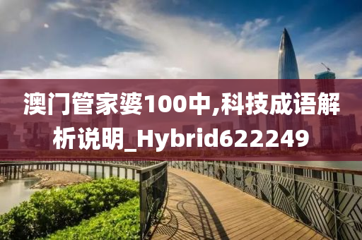 澳门管家婆100中,科技成语解析说明_Hybrid622249