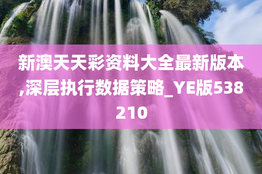 新澳天天彩资料大全最新版本,深层执行数据策略_YE版538210