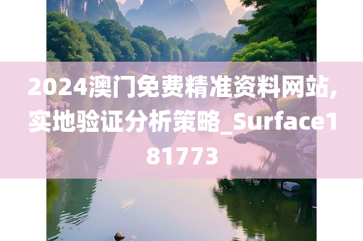 2024澳门免费精准资料网站,实地验证分析策略_Surface181773