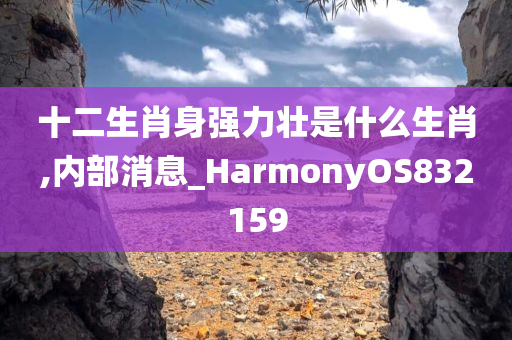 十二生肖身强力壮是什么生肖,内部消息_HarmonyOS832159