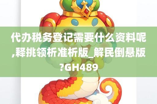 代办税务登记需要什么资料呢,释挑领析准析版_解民倒悬版?GH489