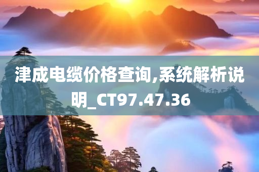 津成电缆价格查询,系统解析说明_CT97.47.36