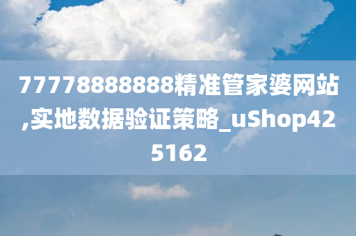 77778888888精准管家婆网站,实地数据验证策略_uShop425162