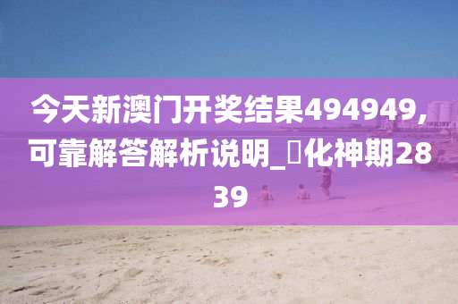 今天新澳门开奖结果494949,可靠解答解析说明_‌化神期2839