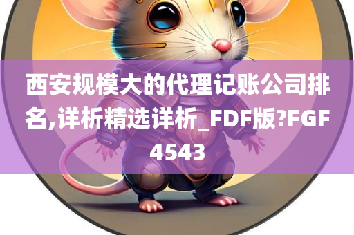 西安规模大的代理记账公司排名,详析精选详析_FDF版?FGF4543