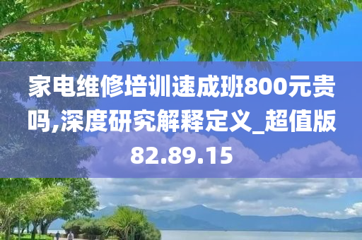 家电维修培训速成班800元贵吗,深度研究解释定义_超值版82.89.15