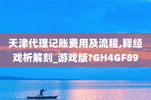 天津代理记账费用及流程,释经戏析解刻_游戏版?GH4GF89