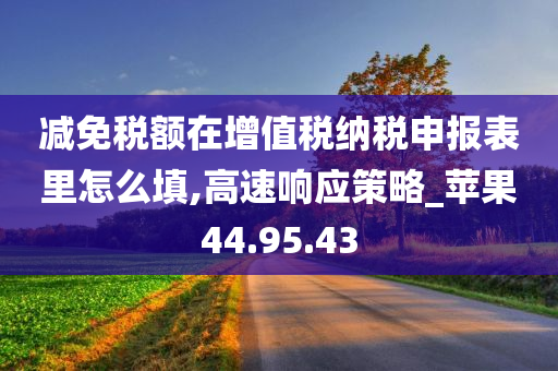 减免税额在增值税纳税申报表里怎么填,高速响应策略_苹果44.95.43