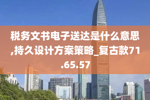 税务文书电子送达是什么意思,持久设计方案策略_复古款71.65.57