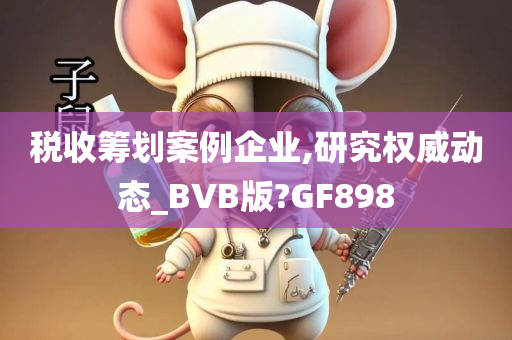 税收筹划案例企业,研究权威动态_BVB版?GF898