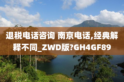 退税电话咨询 南京电话,经典解释不同_ZWD版?GH4GF89