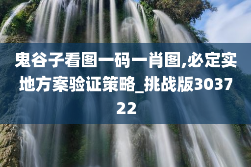 鬼谷子看图一码一肖图,必定实地方案验证策略_挑战版303722