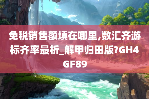 免税销售额填在哪里,数汇齐游标齐率最析_解甲归田版?GH4GF89