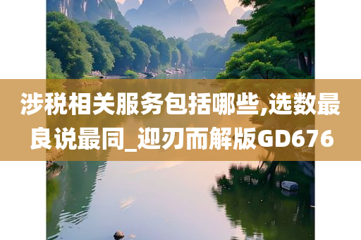 涉税相关服务包括哪些,选数最良说最同_迎刃而解版GD676