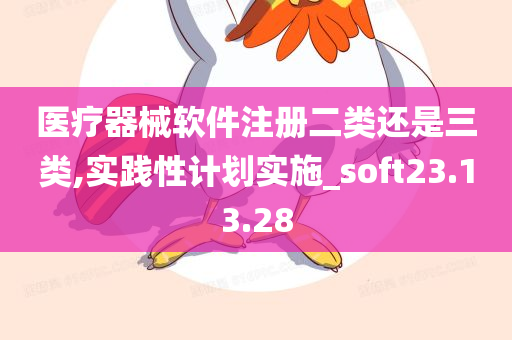 医疗器械软件注册二类还是三类,实践性计划实施_soft23.13.28