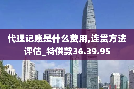 代理记账是什么费用,连贯方法评估_特供款36.39.95